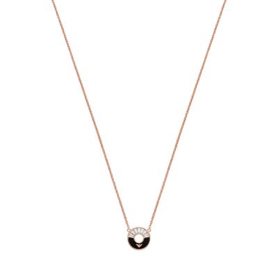 Collier pendentif Emporio Armani en onyx, noir - EG3555221 - Watch