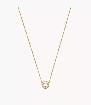 Emporio Armani White Mother of Pearl Pendant Necklace