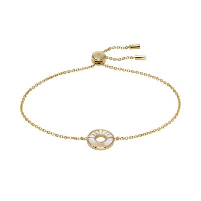 Emporio Armani White Mother-of-Pearl Chain Bracelet - EG3558710 