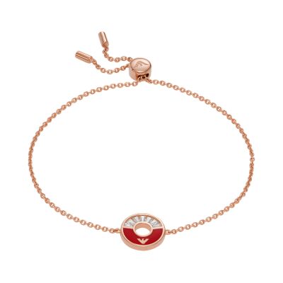 Emporio Armani Red Lacquer Station Bracelet - EG3561221 - Watch 