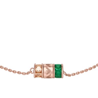 Emporio Armani Rose Gold-Tone Sterling Silver Components Bracelet