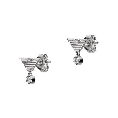 Emporio Armani Sterling Silver Stud Earrings