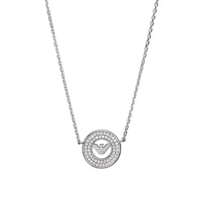 Emporio Armani Sterling Silver Pendant Necklace - EG3585040