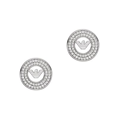 Emporio Armani Sterling Silver Stud Earrings - EG3587040 - Watch