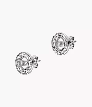 Emporio Armani Sterling Silver Stud Earrings