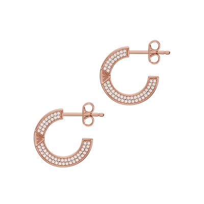 Emporio armani hoop on sale earrings