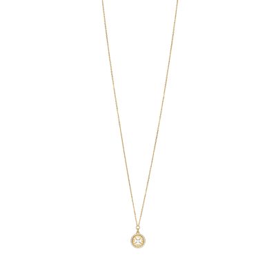 Emporio Armani Women's Gold-Tone Sterling Silver Pendant Necklace - Gold