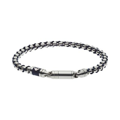 armani steel bracelet