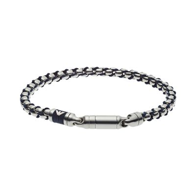 armani men's stainless steel bracelet