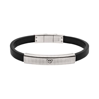 armani men's stainless steel bracelet