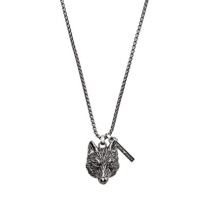 emporio armani men's dog tag necklace