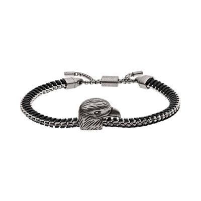 mens silver bracelets armani