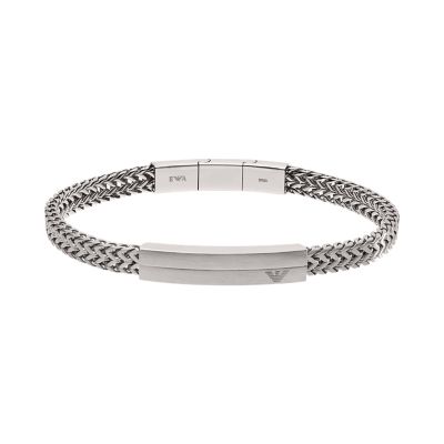 Armani silver deals bracelet mens