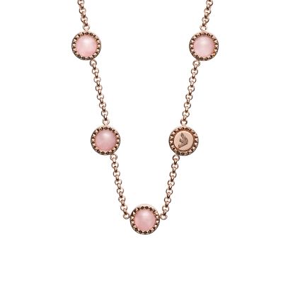 Emporio Armani Rose Gold-Tone Steel Necklace - EGS2695221 - Watch