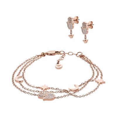 emporio armani rose gold bracelet