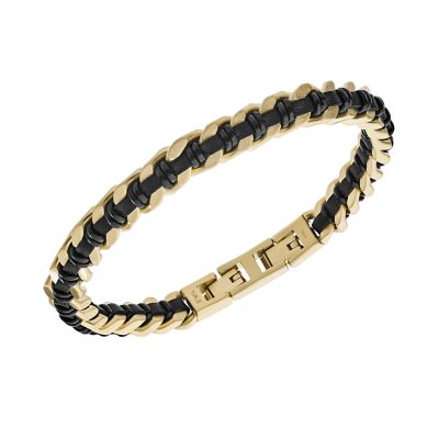 armani gold bracelet mens