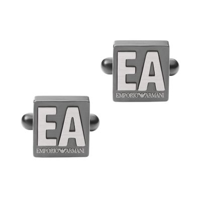 Emporio Armani Gunmetal Stainless Steel Cufflinks - EGS2756060