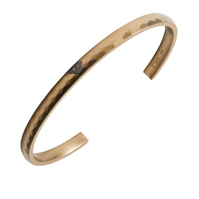 Emporio Armani Antique Gold-Tone Stainless Steel Cuff Bracelet - EGS2761251  - Watch Station