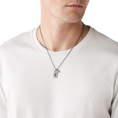 Armani exchange hotsell dog tag