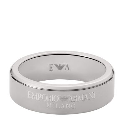 Emporio Armani Stainless Steel Ring - EGS2813040001 - Watch Station