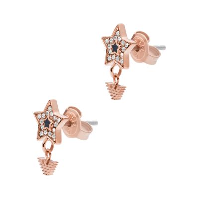 Emporio Armani Rose Gold-Tone Stainless Steel Stud Earrings - EGS2833221 -  Watch Station
