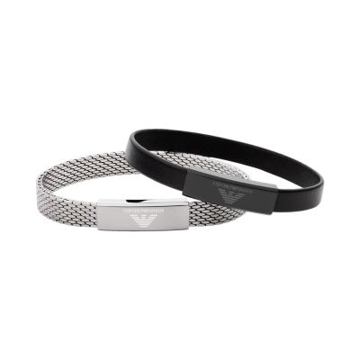 Emporio armani stainless hot sale steel bracelet