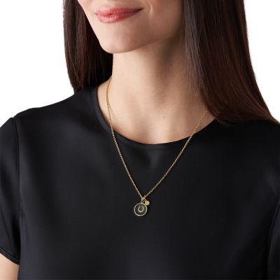 Emporio Armani Gold-Tone Stainless Steel Chain Necklace