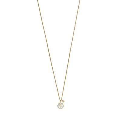 Emporio Armani Gold Tone Stainless Steel Chain Necklace