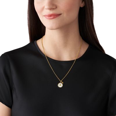 Collier chaîne Emporio Armani en acier inoxydable, doré