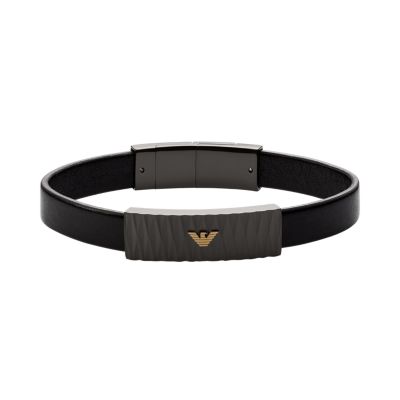 Armani shop black bracelet