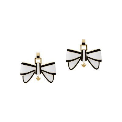 Emporio Armani Gold-Tone Brass Stud Earring - EGS2880710 - Watch