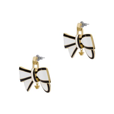 Emporio Armani Gold-Tone Brass Stud Earring - EGS2880710 - Watch Station