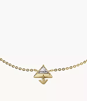 Emporio Armani Gold-Tone Stainless Steel ID Bracelet