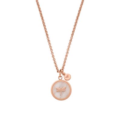 Emporio Armani Rose Quartz Pendant Necklace - EGS2902221 - Watch