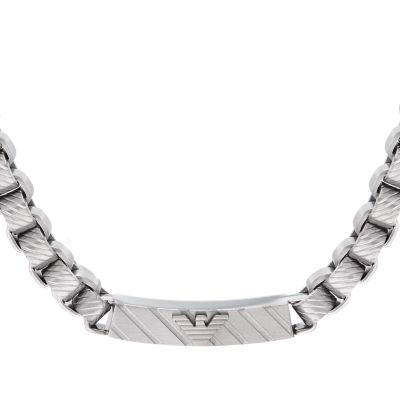 Emporio Armani Stainless Steel ID Necklace - EGS2922040 - Watch