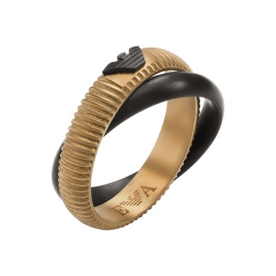 Armani gold deals ring