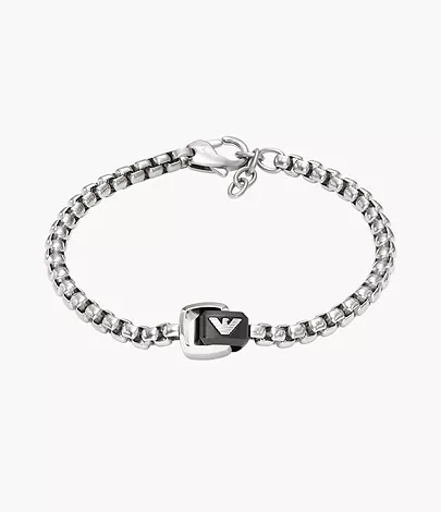 Stainless - - Emporio Steel Bracelet Armani Watch Station Chain EGS2938040