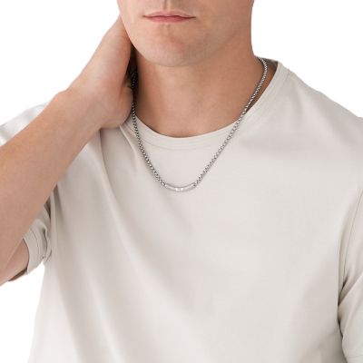 Emporio Armani Stainless Steel ID Necklace - EGS2939040