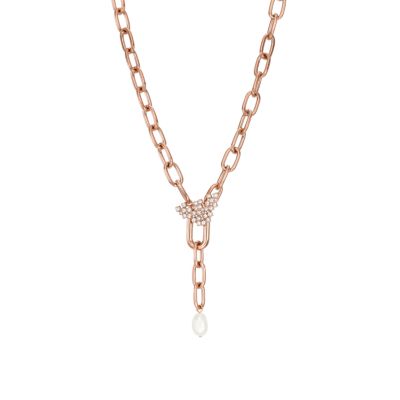 Emporio Armani White Freshwater Pearl Y-Neck Necklace - EGS2963221