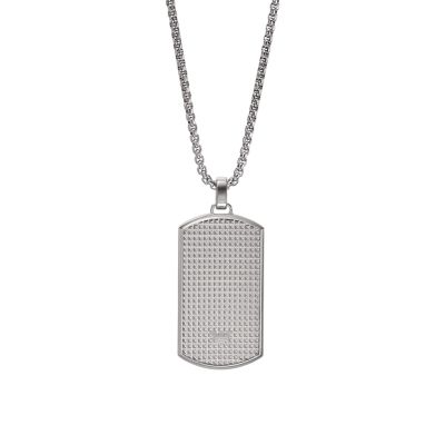 Emporio Armani Stainless Steel Dog Tag Necklace - EGS2986040