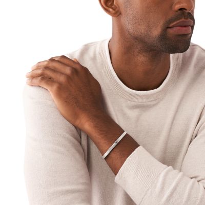 Emporio Armani Armreif offen Edelstahl
