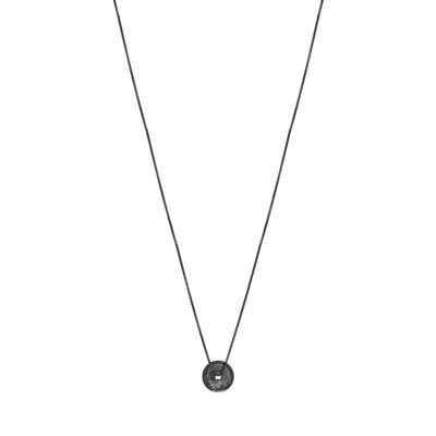 Black stainless steel deals pendant