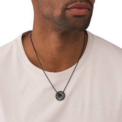 Emporio Armani Black Stainless Steel Pendant Necklace - EGS3045001 - Watch  Station