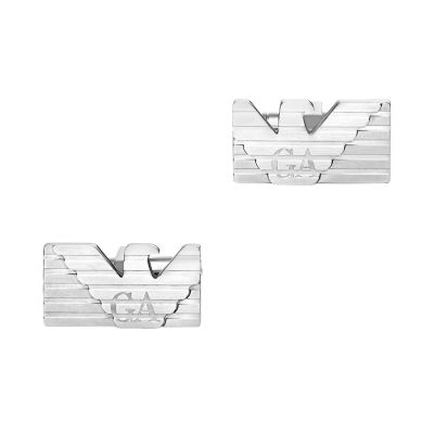 EMPORIO ARMANI カフスボタン EGS3072040 シルバー Men's EMPORIO ARMANI カフスボタン カフス エンポリオ・アルマーニ