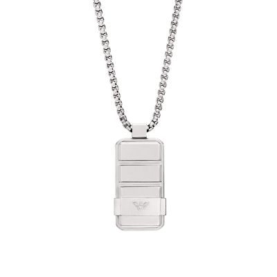 Emporio armani dog tag deals
