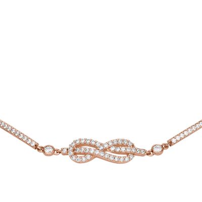 Emporio Armani Rose Gold-Tone Brass Station Bracelet - EGS3109221 