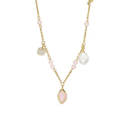 Emporio Armani Gold-Tone Brass Station Necklace - EGS3117710  