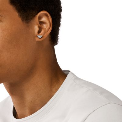 Mens armani stud earrings hot sale
