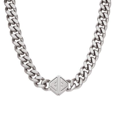 Emporio Armani Stainless Steel Chain Necklace EGS3131040 Watch Station