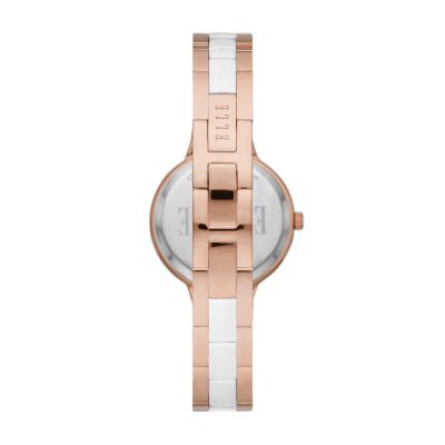 ELLE Alésia Three-Hand Two-Tone Stainless Steel Watch - ELL21019 - Watch  Station